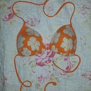 Hollister orange bathing suit! Small womens